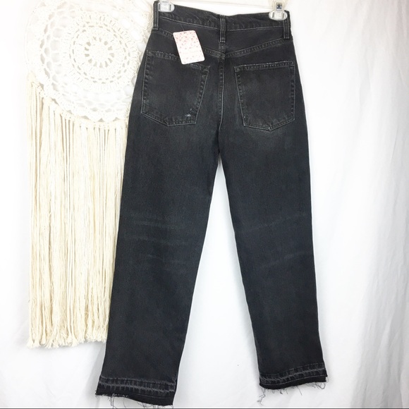 NWT WE THE FREE 24 Lita Black Cropped Jeans - Picture 7 of 8